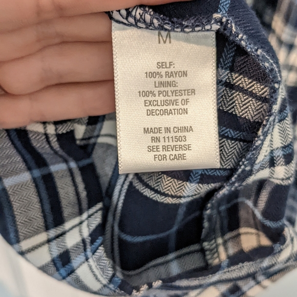 Westport Plaid Midi Dress Embroidered Floral - Picture 12 of 14